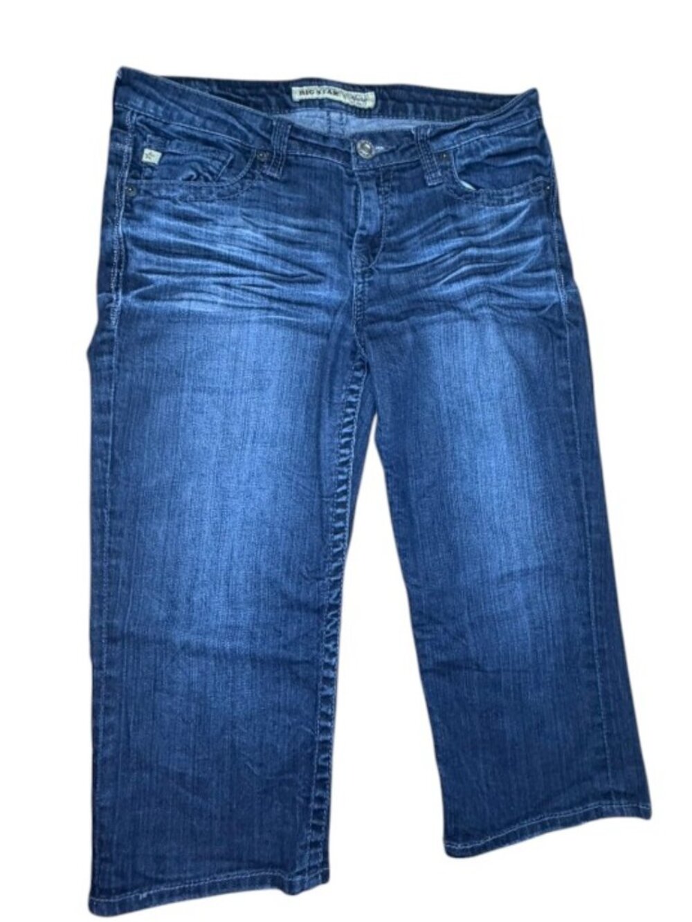 Big Star Maddie Mid-Rise Crop Denim Jeans - Size 28